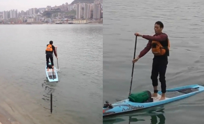 Chiny: pracownik zaczął przeprawiać się przez rzekę, żeby ominąć korki