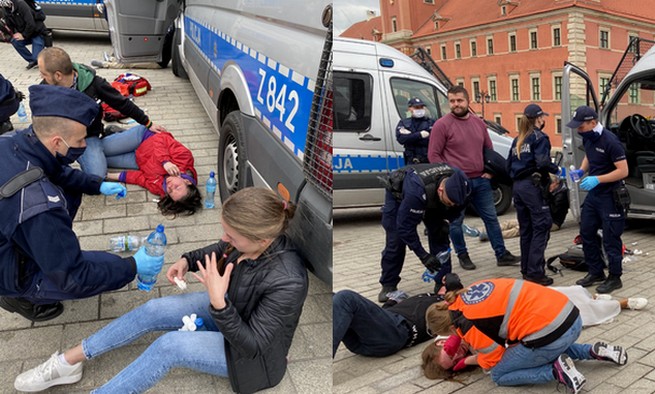 Protest przedsiębiorców: policja zatrzymała wczoraj 380 osób