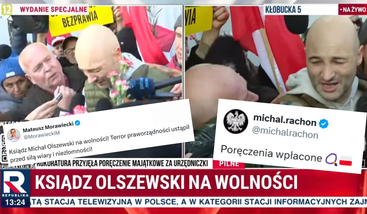 Ksiądz "Salceson" Olszewski i urzędniczki opuścili areszt, Michał Rachoń wpłacił dwie z trzech kaucji
