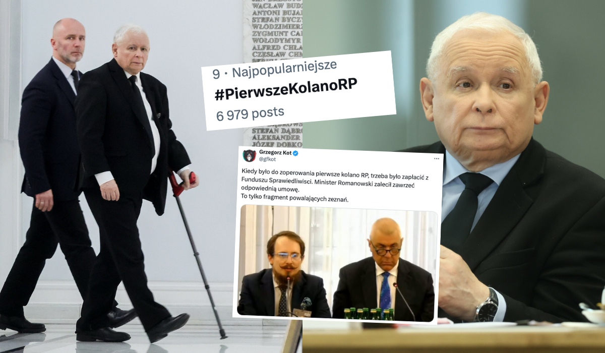 Prezes Kaczyński oświadczył, że nie ma pojęcia do kogo należy "pierwsze kolano RP"