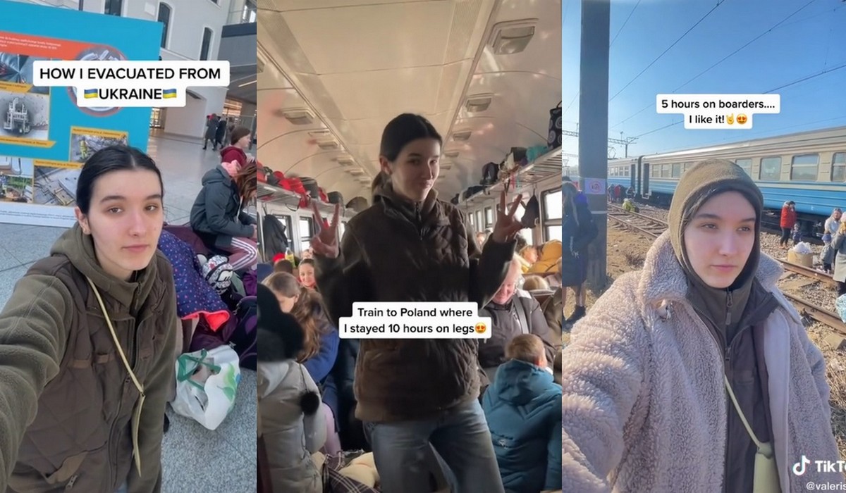 Tiktokerka, która pokazywała swoje życie w schronie, przyjechała do Polski