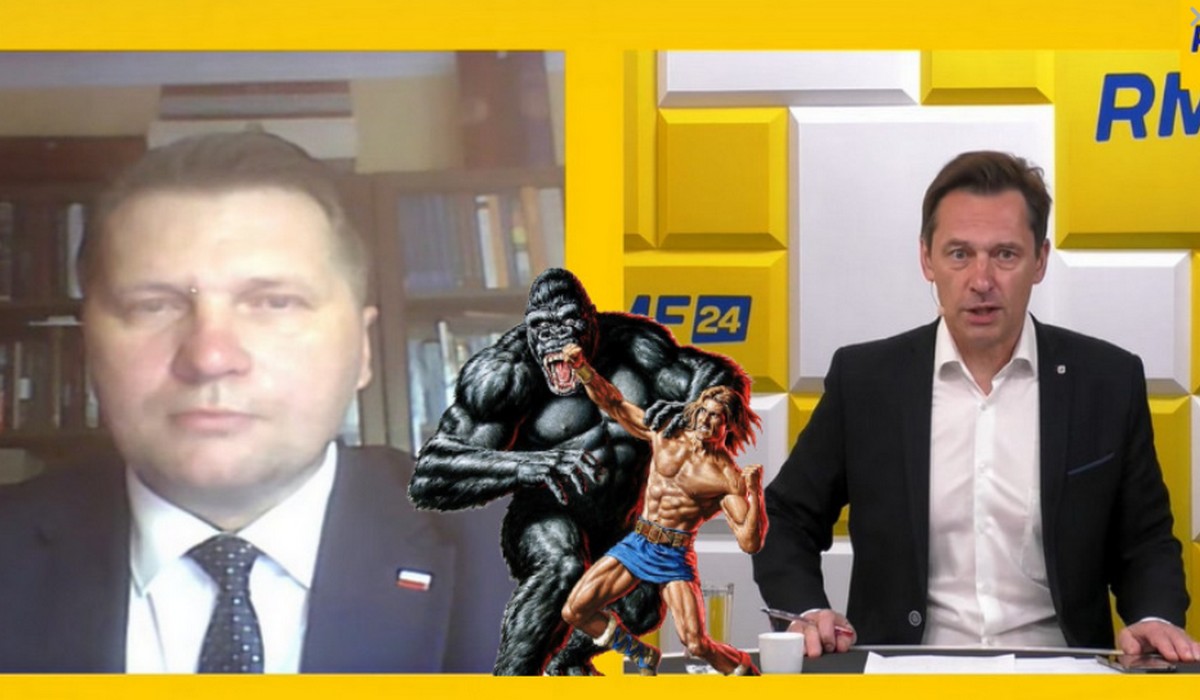 Szeroki minister Czarnek prawie pół godziny rugał usłużnego dziennikarza Ziemca