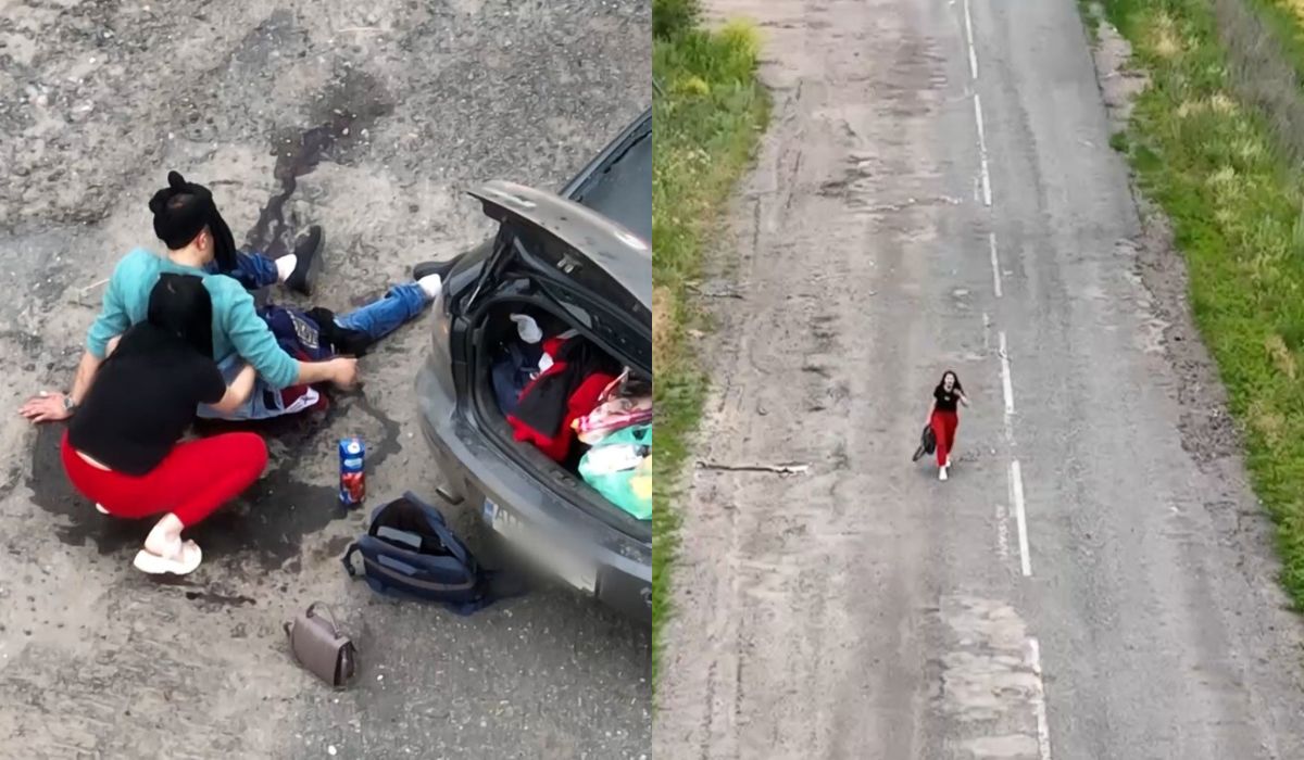 Ukraina: dron z kartką "podążaj za mną" uratował cywilów ostrzelanych przez Rosjan