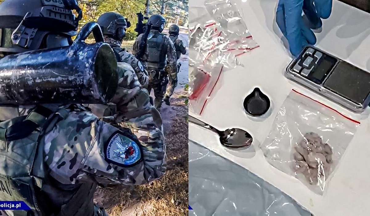 CBŚP rozbiło gang przemycający i handlujący narkotykami, wśród zatrzymanych znaleźli się policjanci