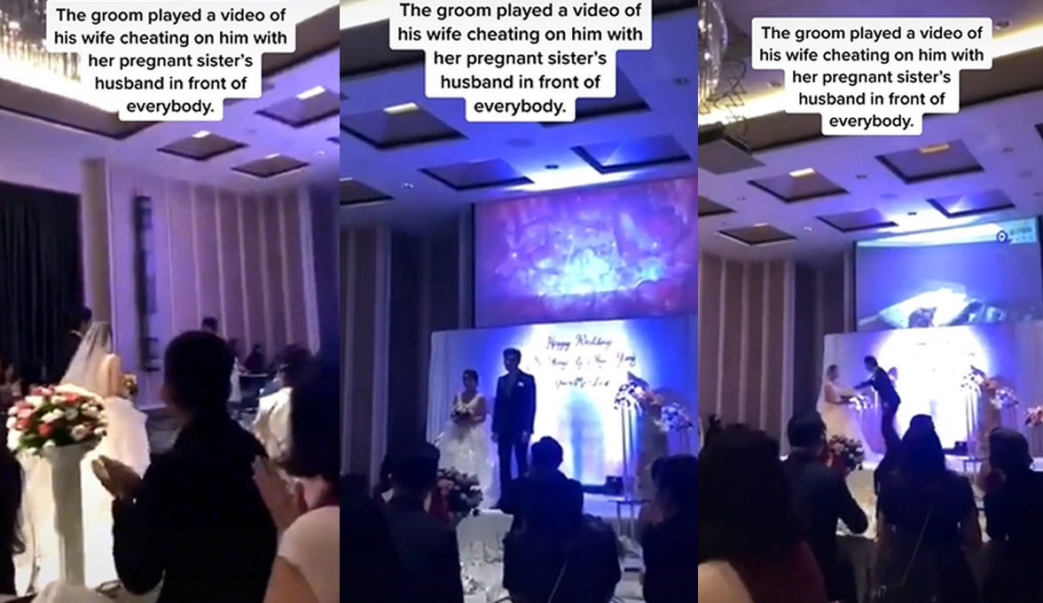 Pan młody na ślubie puścił zdradę swojej narzeczonej wszystkim zgromadzonym gościom i rodzinie