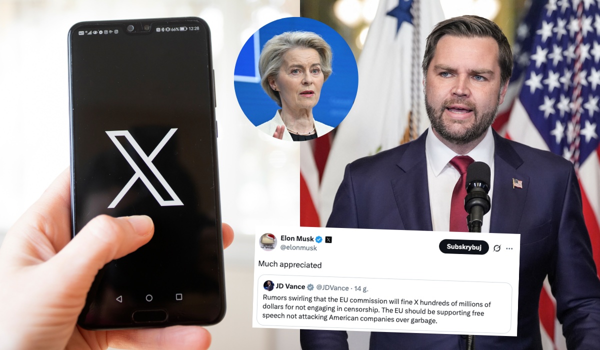 Vance poucza Unię Europejską, że nakładanie kar na Twittera to rodzaj ataku na gospodarkę USA