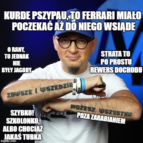 Kołcz Majk ponad 100 tysięcy na minusie 
