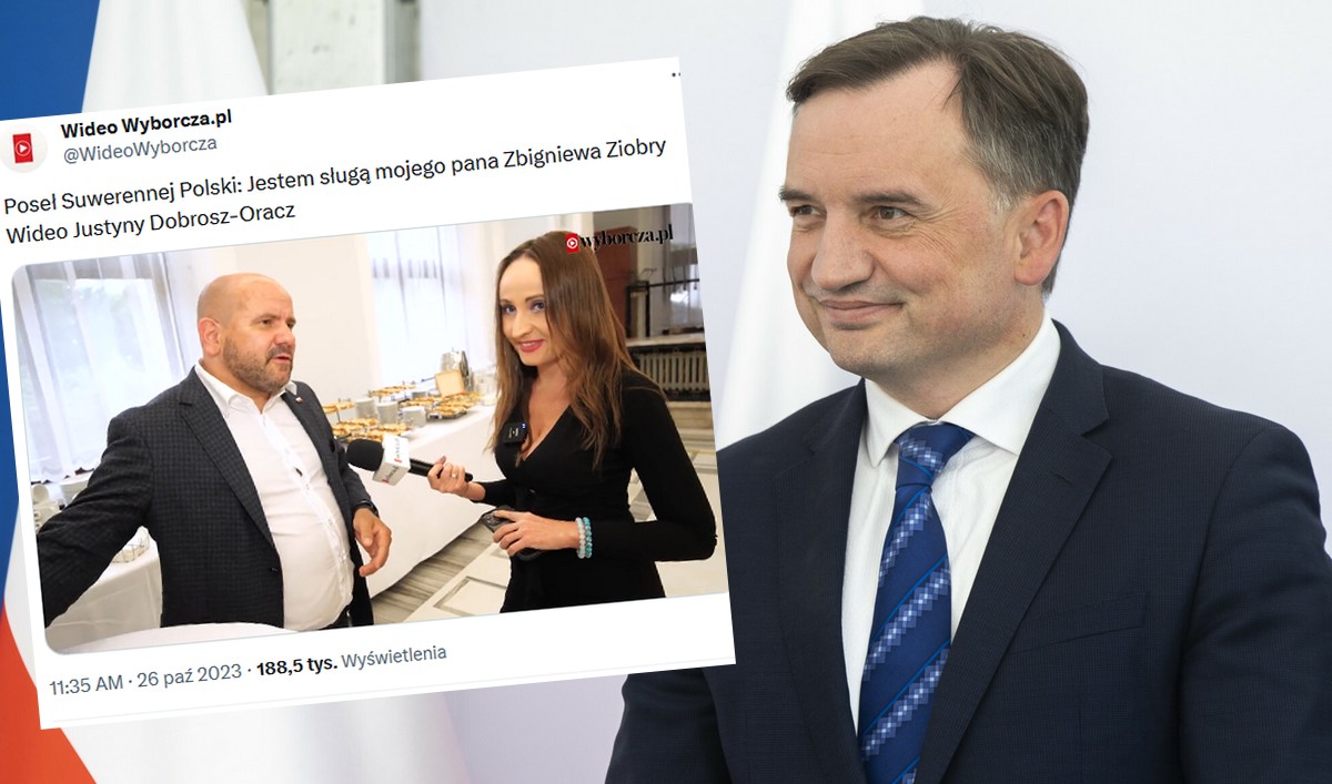"Jestem wiernym sługą mojego pana Zbigniewa Ziobry" - poseł Gosek ambitnie o swojej roli w Suwerennej Polsce