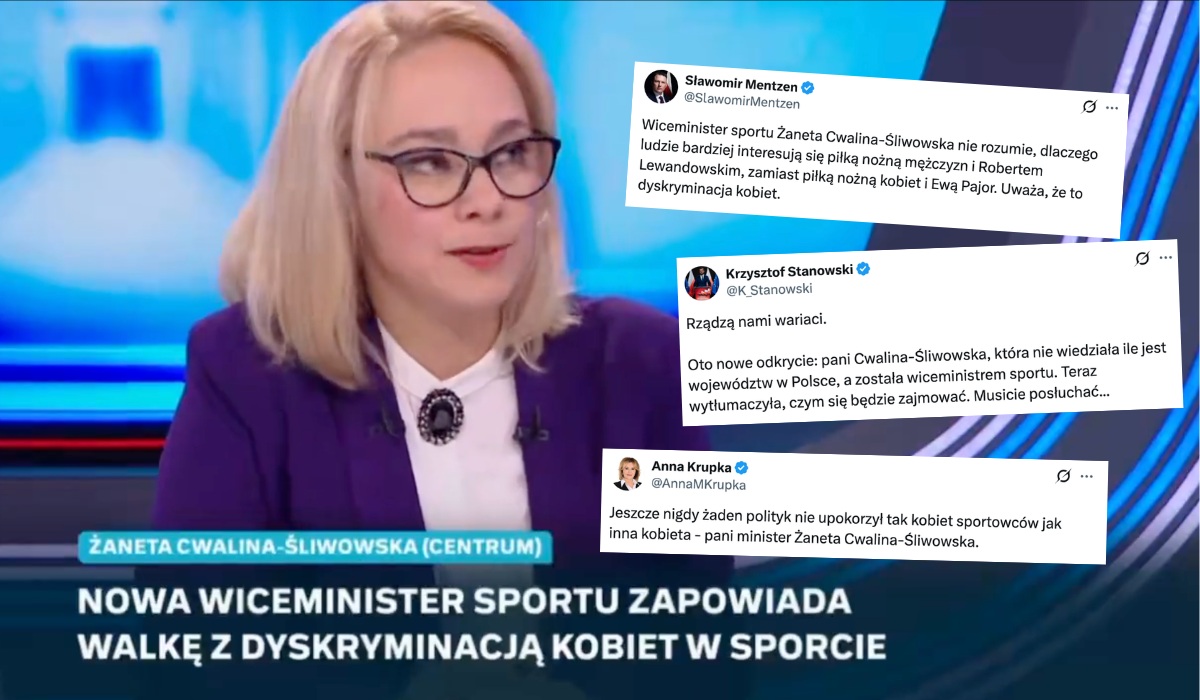 Wiceminister, która martwiła się, że żeńska piłka jest mniej popularna od męskiej, sama straciła na popularności