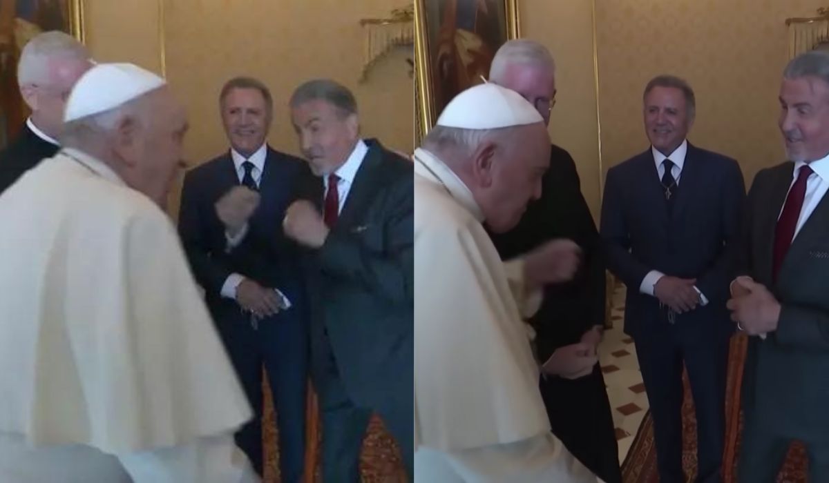Papież spotkał się z Sylvestrem Stallone i było fajnie, ani razu nie pochwalił Rosji ani Ivana Drago