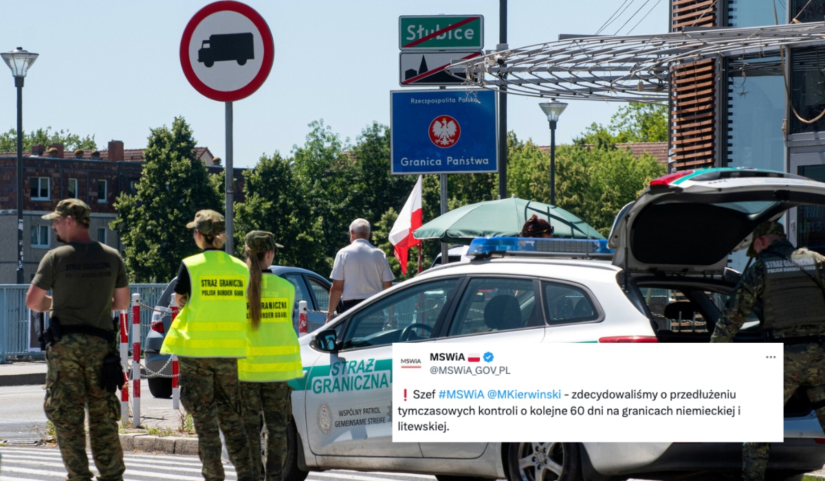 Rząd przedłuża kontrole na granicach z Niemcami i Litwą, na razie do początku października