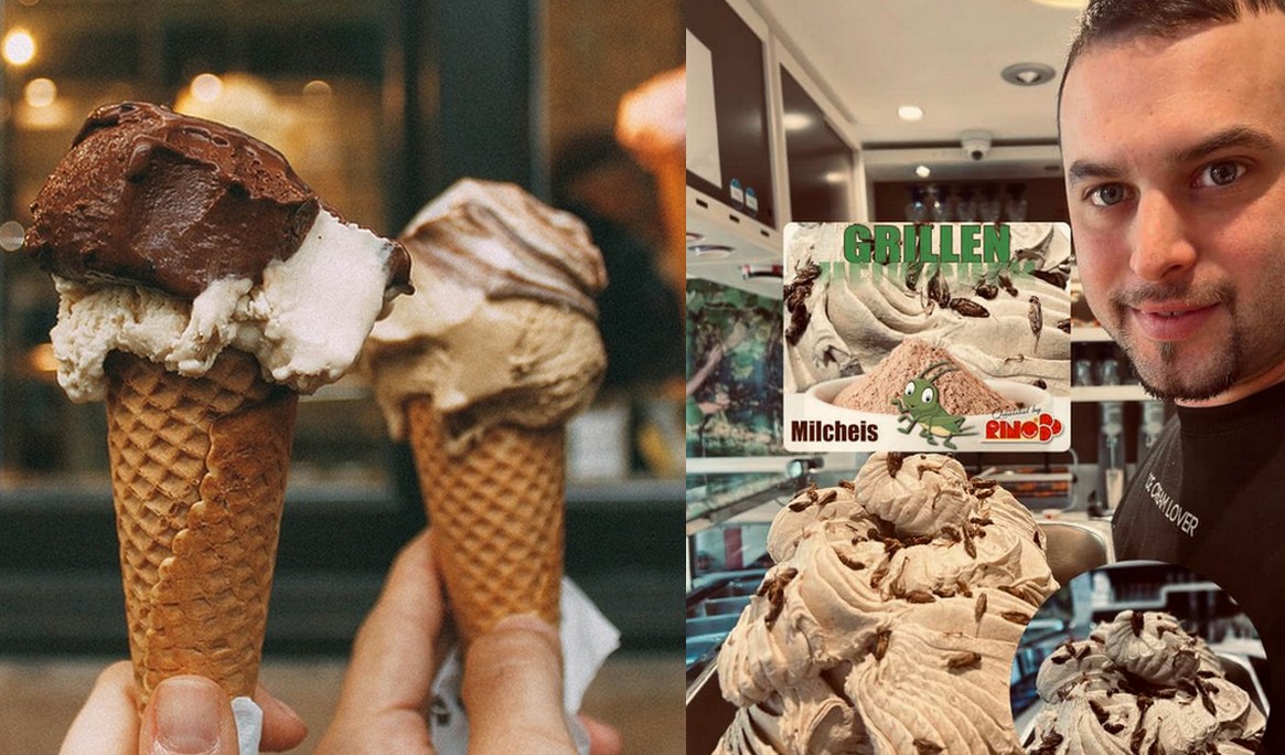 Niemcy: właściciel lodziarni skorzystał z modnego tematu i dodał do oferty lody świerszczowe