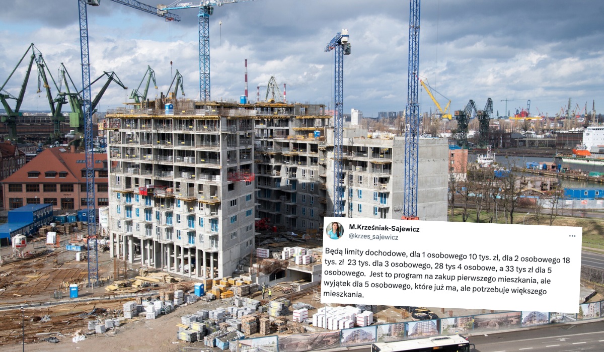Rząd prezentuje nowy program mieszkaniowy, będą progi dochodowe