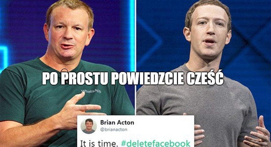 Współzałożyciel WhatsAppa zachęca do usuwania kont na Facebooku