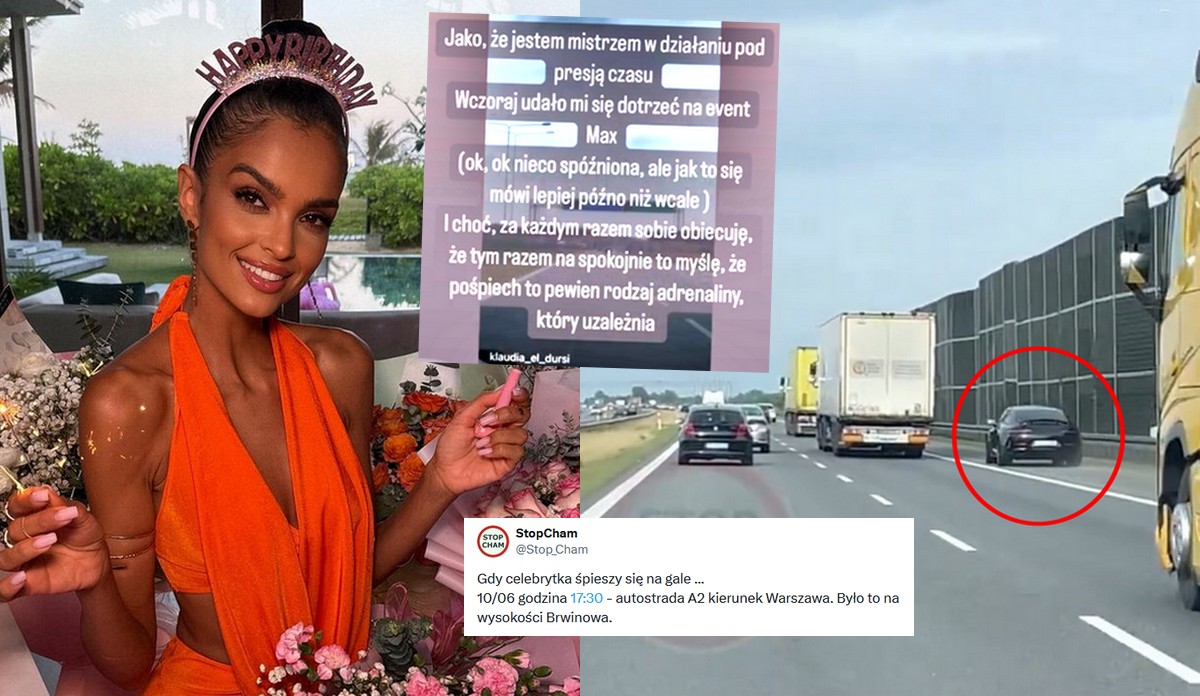 Celebrytka oskarżana o jazdę z entuzjastycznym łamaniem przepisów, sama pisze o uzależnieniu od pośpiechu i adrenaliny