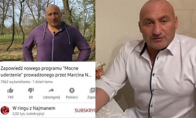 Marcin Najman zakłada kanał na YouTubie. Pierwszym gościem Janusz Korwin-Mikke