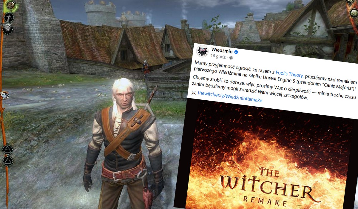CD Projekt pracuje nad nową wersją pierwszej części Wiedźmina na trochę nowocześniejszym silniku