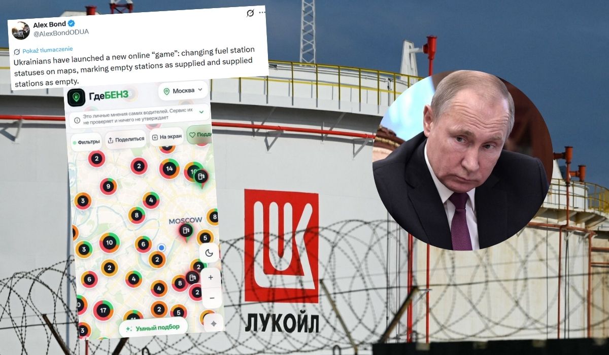 Ukraińcy fałszują Rosjanom informacje o stacjach z paliwem, żeby więcej jeździli i marnowali resztki