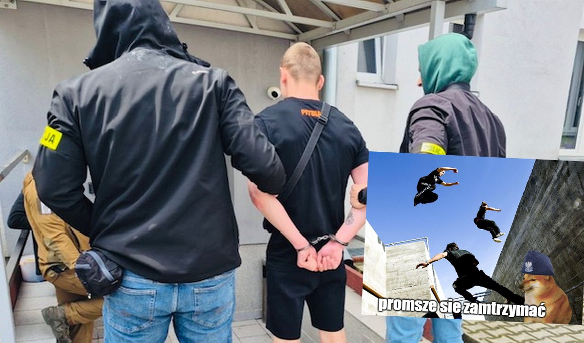 Kraśnik: ścigany diler podjął ucieczkę dachami, ale parkour szybko mu się skończył i został zatrzymany