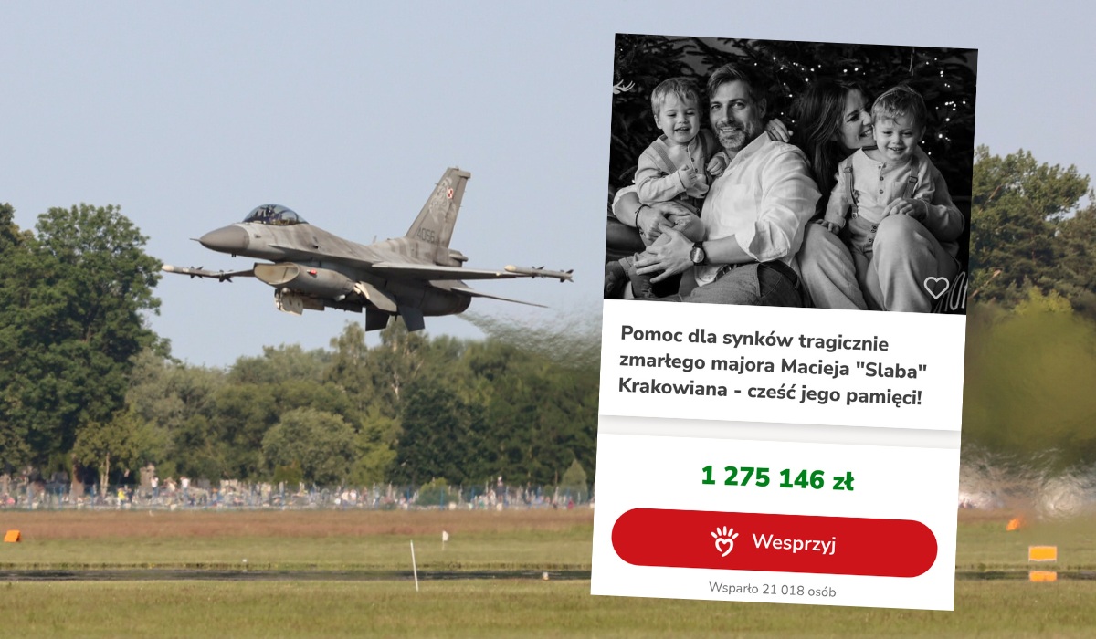 W zbiórce na rodzinę tragicznie zmarłego pilota zebrano ponad milion zł