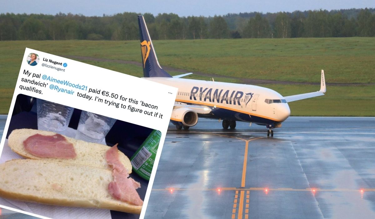 Ryanair zaserwował "najsmutniejszą kanapkę świata" za 25 zł 