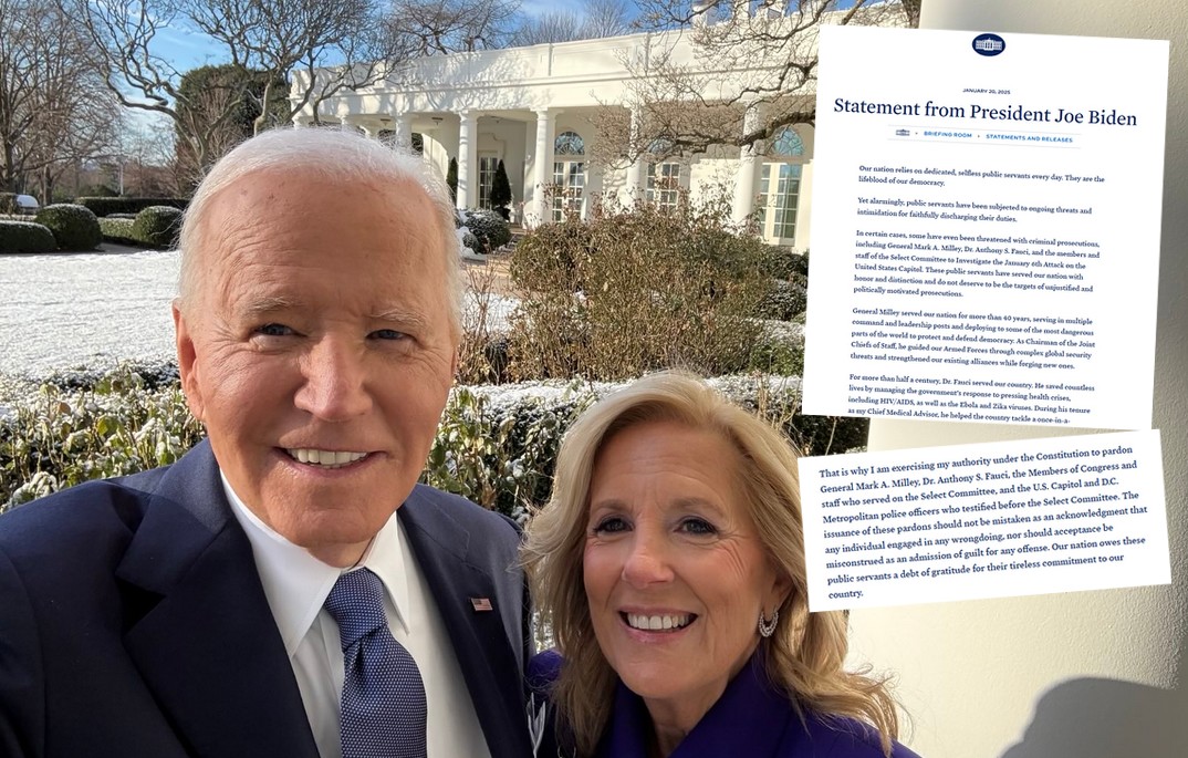 Joe Biden w ostatnich godzinach urzędowania skorzystał z prawa łaski dla kilku osób "na zapas"