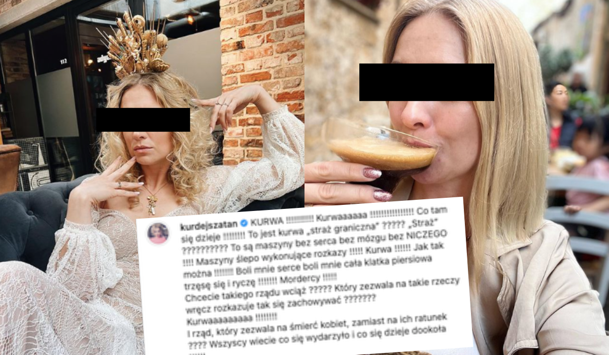 Celebrytka Barbara K.-Sz. znana z reklam Play i intensywnej krytyki Straży Granicznej usłyszała zarzuty