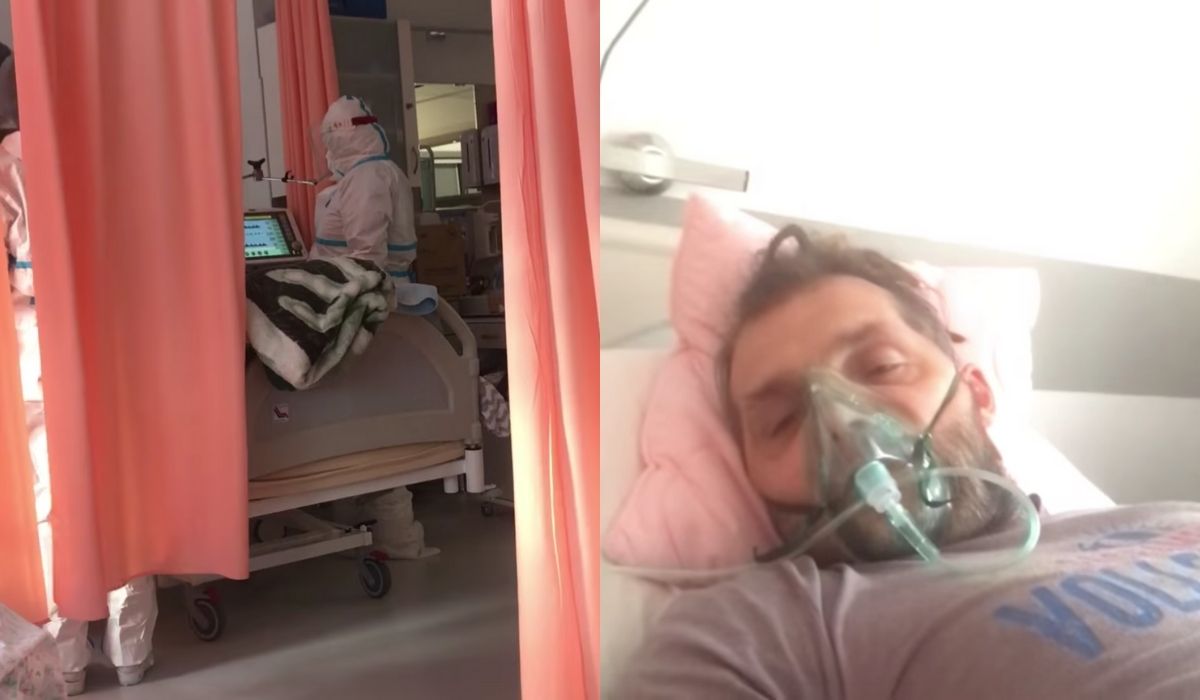 Znany z walki z obostrzeniami youtuber trafił do szpitala i o mało nie umarł na COVID-19, ale zdanie zmienił tylko częściowo