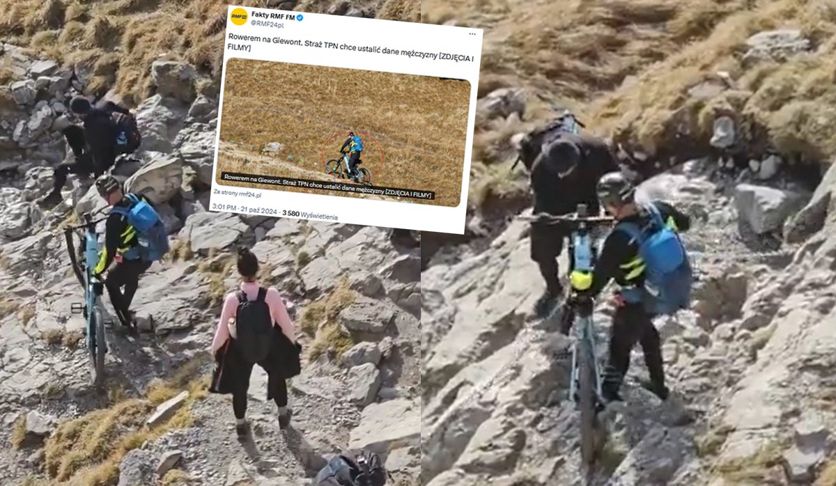 Straż Tatrzańskiego Parku Narodowego szuka gościa, który postanowił wjechać rowerem elektrycznym na Giewont