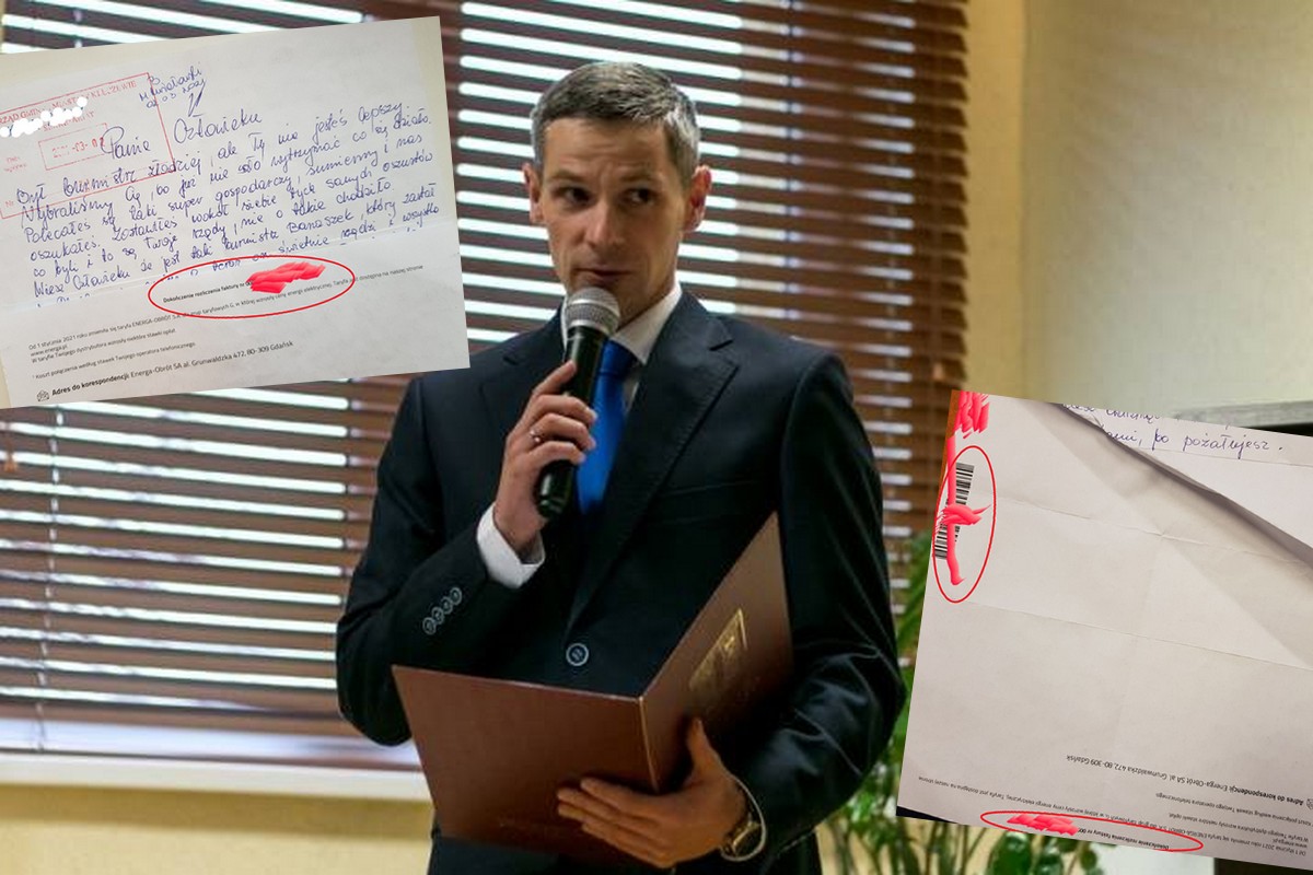 Kleczew: ktoś napisał "anonim" do burmistrza miasta na fakturze za prąd i jednak nie był anonimowy