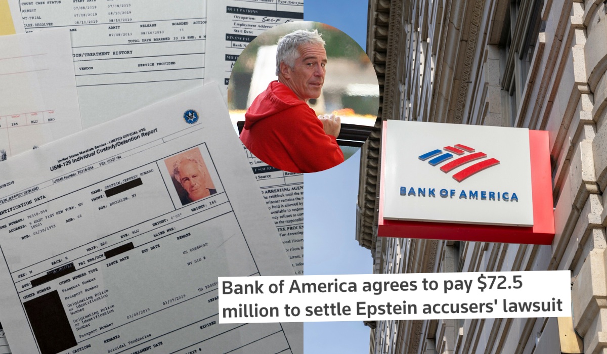 Bank of America w ramach ugody zapłaci 72 mln dolarów ofiarom Epsteina