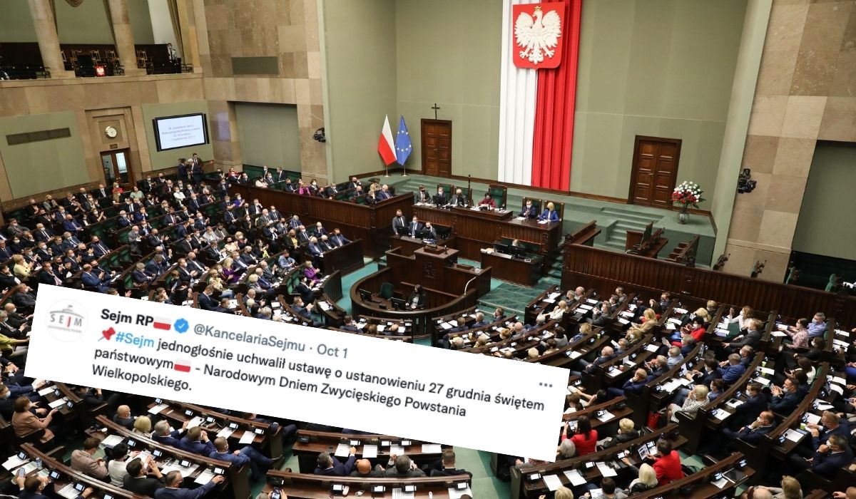 Sejm ustanowił nowe święto państwowe 27 grudnia, ale nie będzie to dzień wolny od pracy :/
