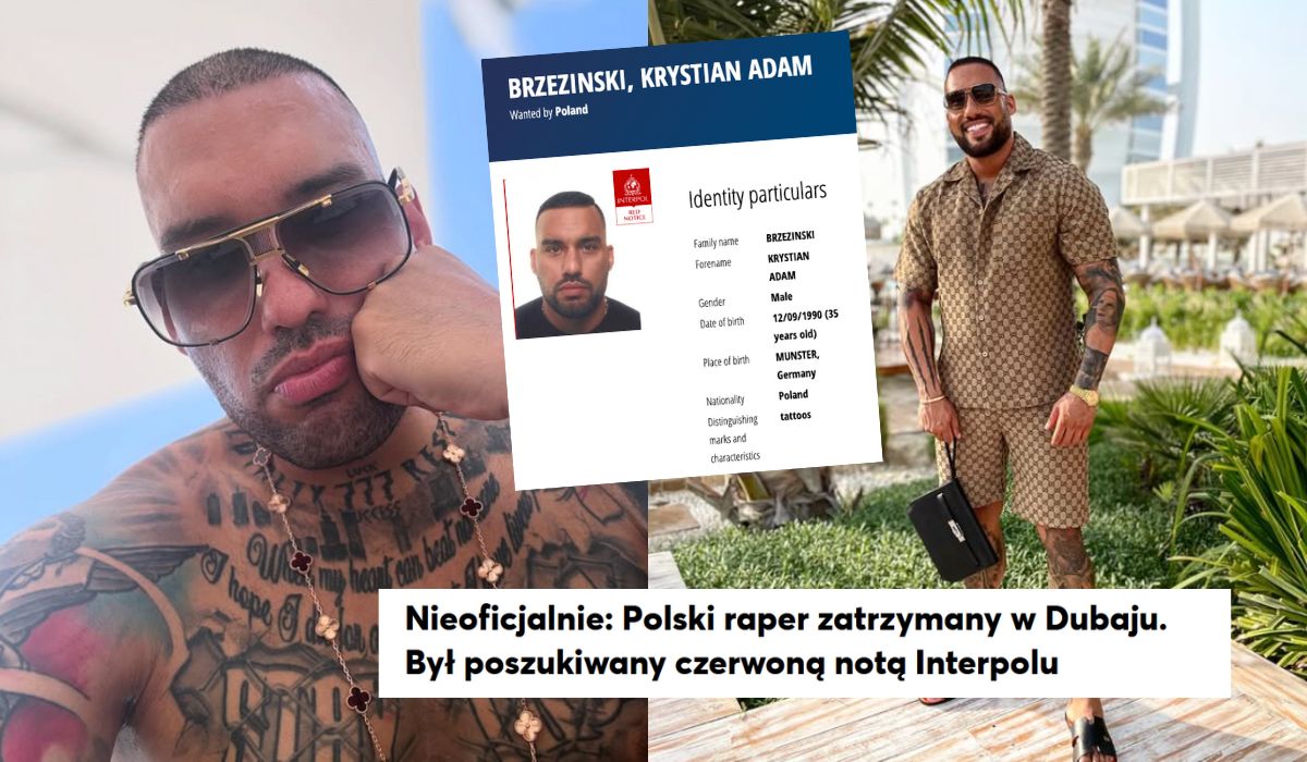 Raper Jongmen po poinformowaniu, że ukrywa się w Dubaju, został zatrzymany w Dubaju
