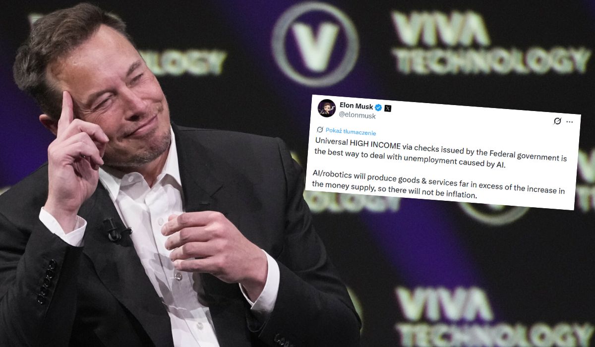 Elon Musk proponuje wprowadzenie uniwersalnego dochodu podstawowego w odpowiedzi na rozwój robotyki i AI