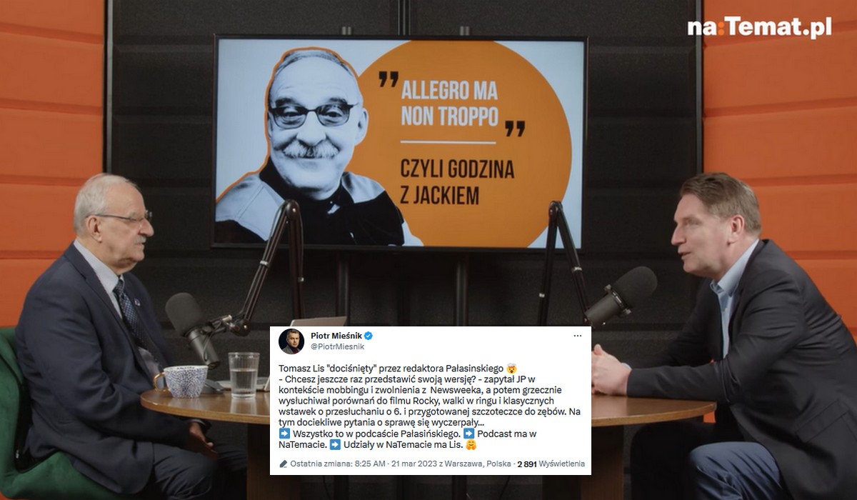 Tomasz Lis ponownie robi z siebie ofiarę prześladowań i tłumaczy, że jest jak Rocky