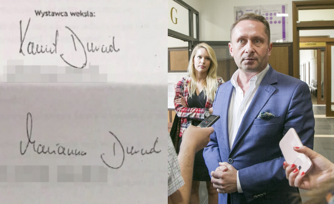 Grafolodzy sprawdzą podpisy na wekslach Kamila xD. Kara za fałszerstwo to nawet 25 lat