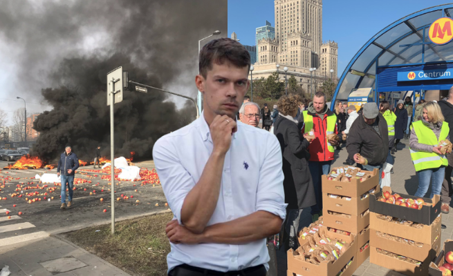 Szef AGROunii ma odpowiedzieć za "podżeganie do zniszczenia sygnalizatora ulicznego"