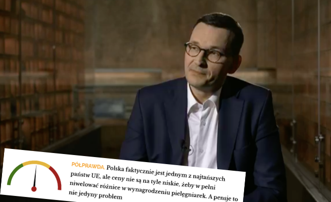 Morawiecki: pielęgniarki zarabiają mało, ale za to w Polsce jest tanio. OKO.press zrobiło fact check