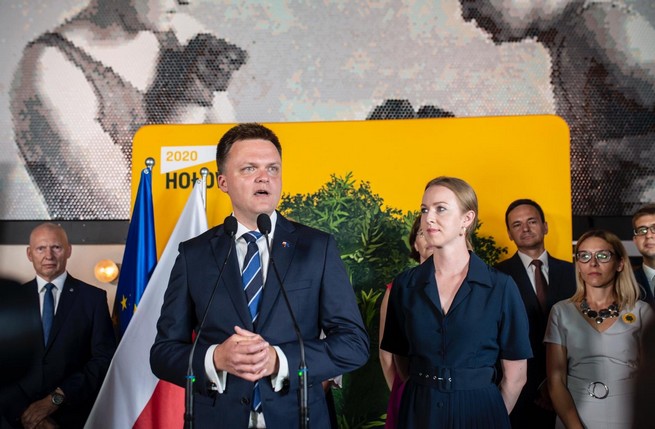 Hołownia zapowiada powstanie ruchu Polska 2050 i mówi, że w II turze zagłosuje "przeciwko Dudzie"