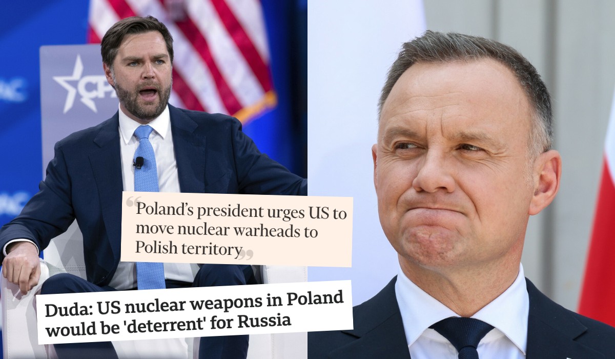 J.D. Vance zdecydowanie zgasił marzenia prezydenta Dudy o amerykańskiej broni jądrowej w Polsce