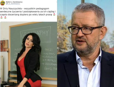 Ziemkiewicz w Dniu Nauczyciela fantazjuje o aktorce p*rno