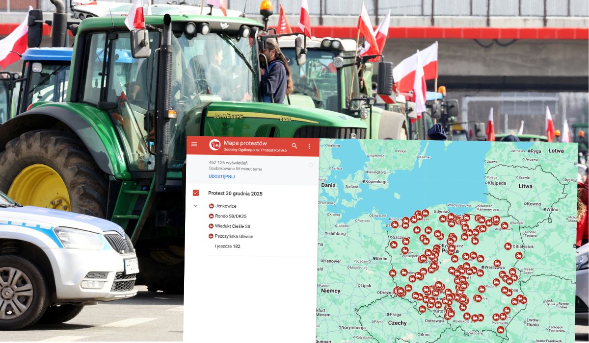 Rolnicy protestują przeciwko umowie z Mercosur, będą spowalniać ruch w całej Polsce