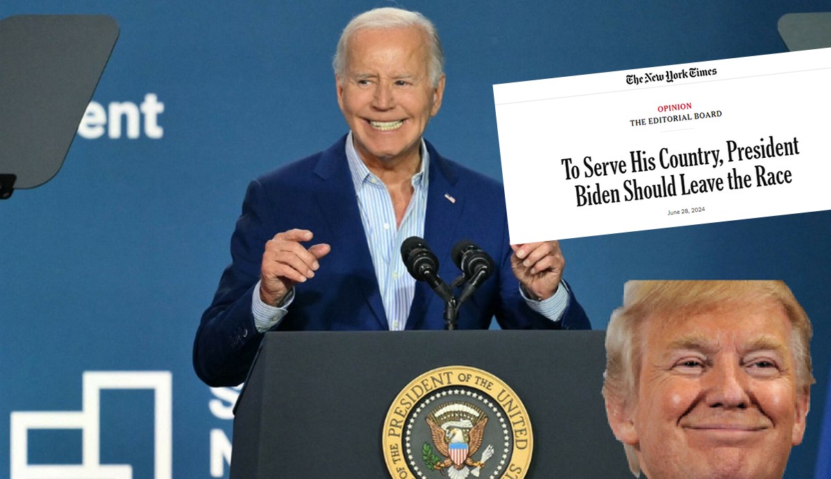 New York Times przyłączył się do głosów proszących Bidena, żeby dał sobie spokój i nie startował w wyborach