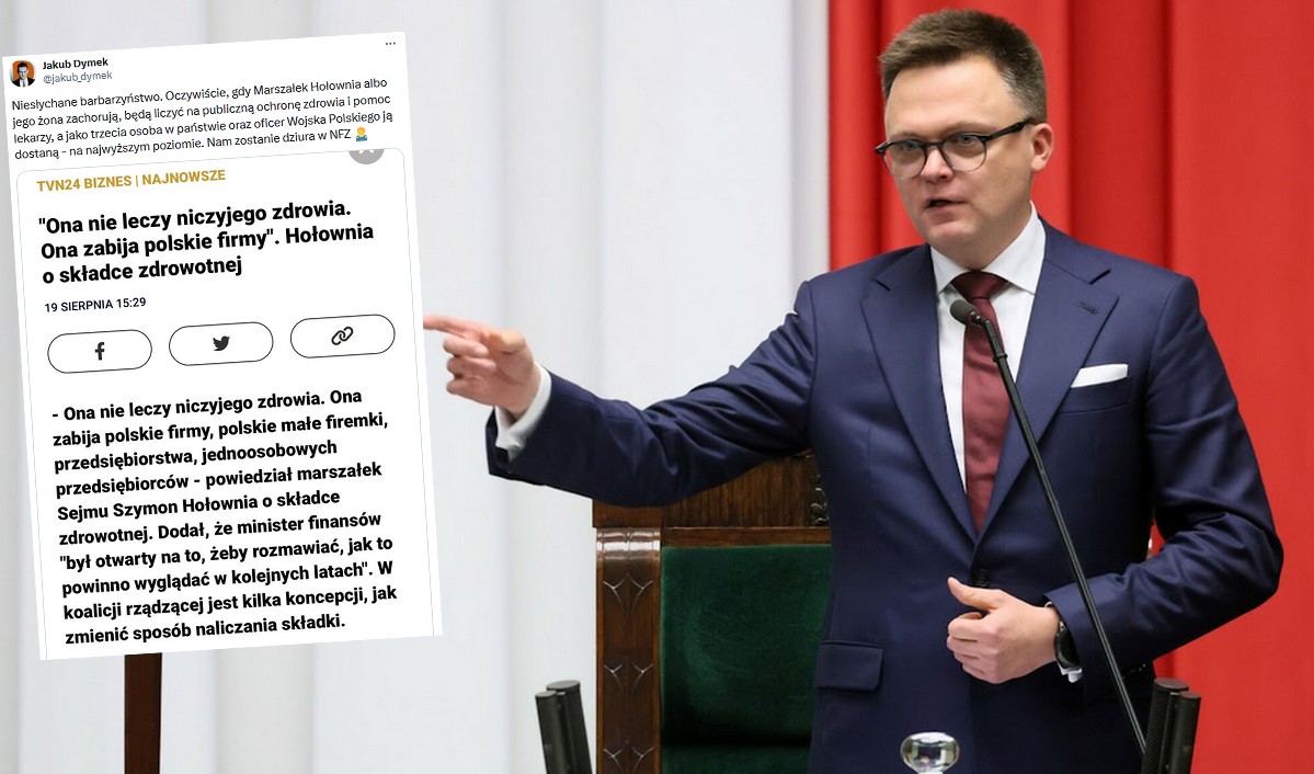 Hołownia zabrał głos na temat składki zdrowotnej i stwierdził, że "ona nie leczy niczyjego zdrowia, ona zabija polskie firmy"