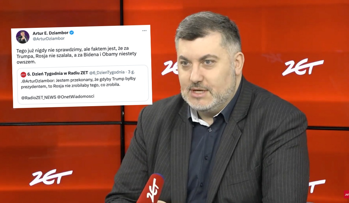 Dziambor przekonuje, że gdyby Trump był prezydentem, to Rosja "nie zrobiłaby tego, co zrobiła"