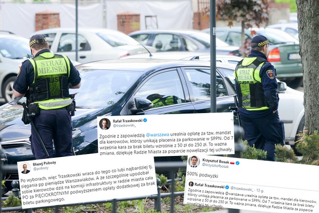 Warszawa: podniesiono karę za brak opłaty za parkowanie z 50 do 250 złotych