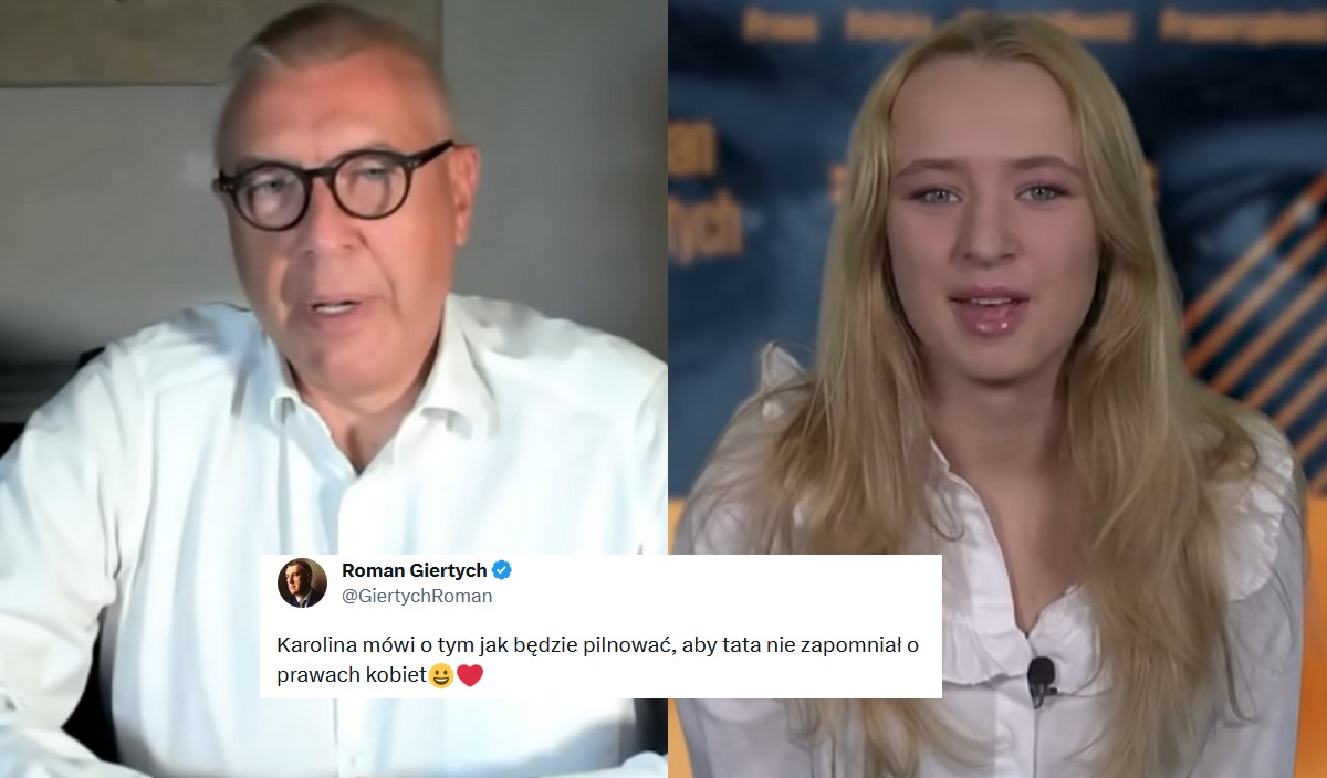 Giertych wykorzystał w kampanii wizerunek córki, która zapewnia, że w domu jest dużo kobiet i go "przypilnują"