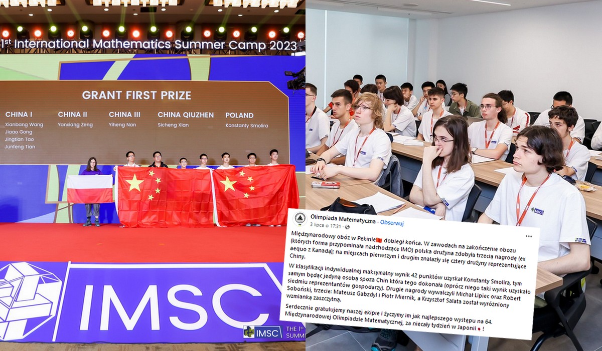 Licealista z Lublina rozgromił konkurs matematyczny w Pekinie i uzyskał maksymalną liczbę punktów