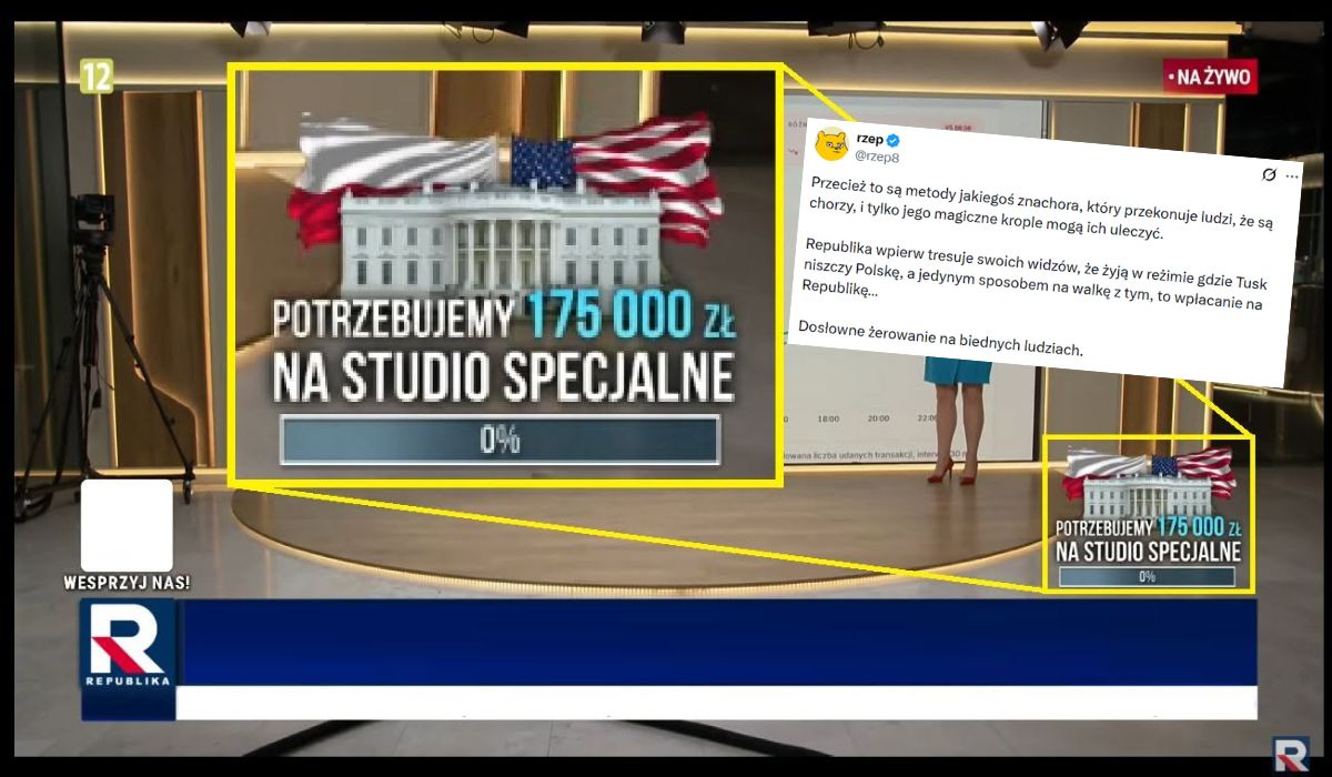 TV Republika z kolejną zbiórką, tym razem na transmisję bijatyki spod Białego Domu