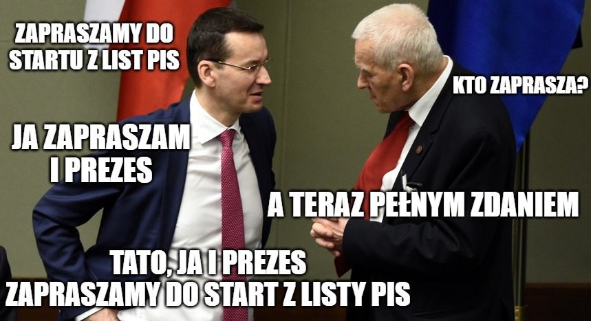 Tata premiera Morawieckiego będzie startował z list PiS do Senatu, fajnie, że już się nie kłócą